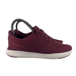 Kizik Lima Red Hands Free Lace Up Shoes Sneakers Women's Size 6.5